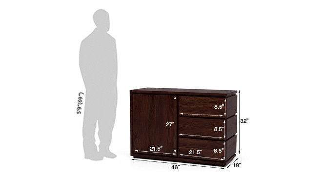 SECTOR SIDEBOARD (Mahogany Finish)